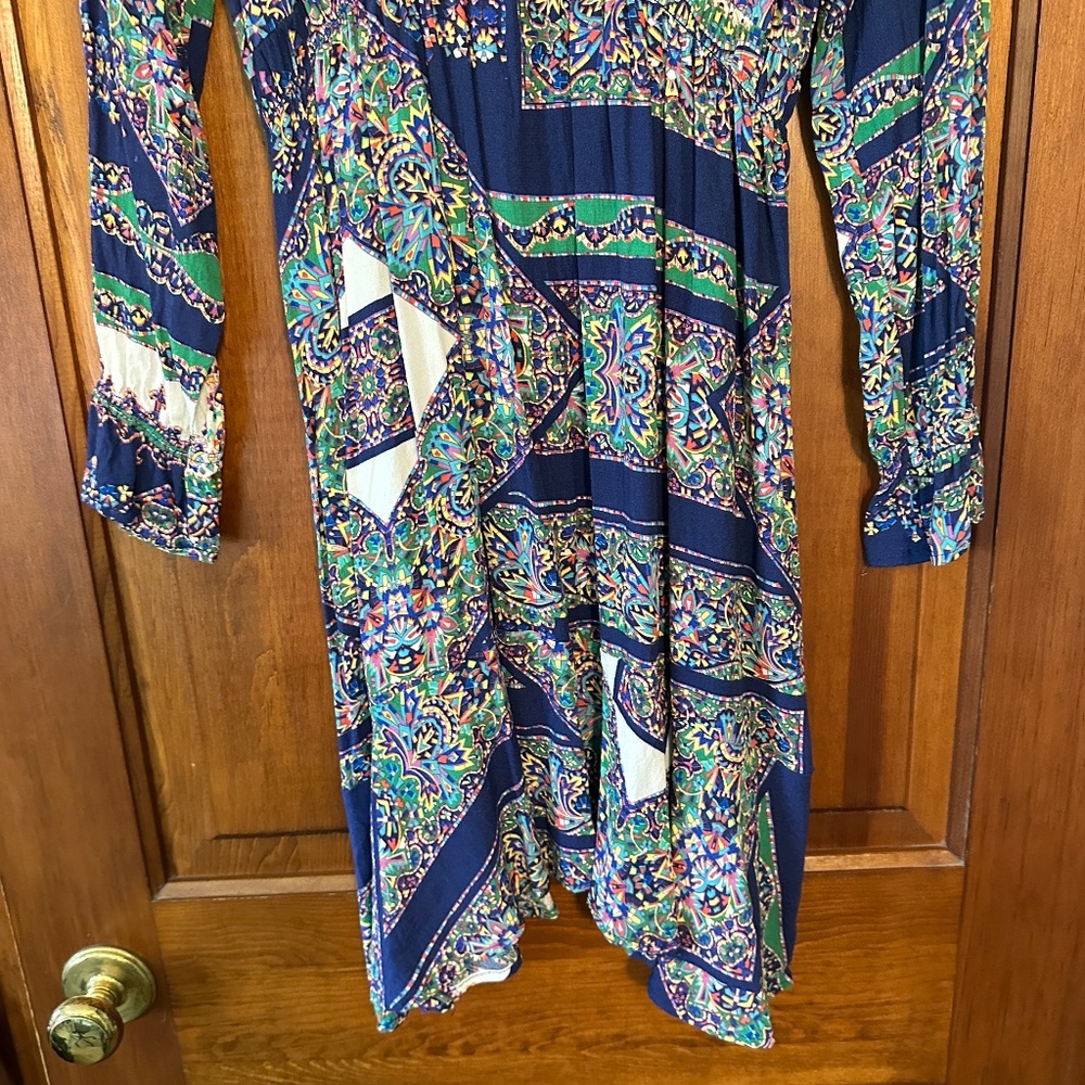 Anthropologie Maeve Monaco Dress in Blue Multicolor size M - Picture 7 of 10